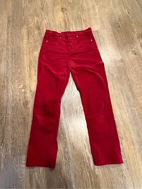 GAP Women's Red Straight-Leg Jeans